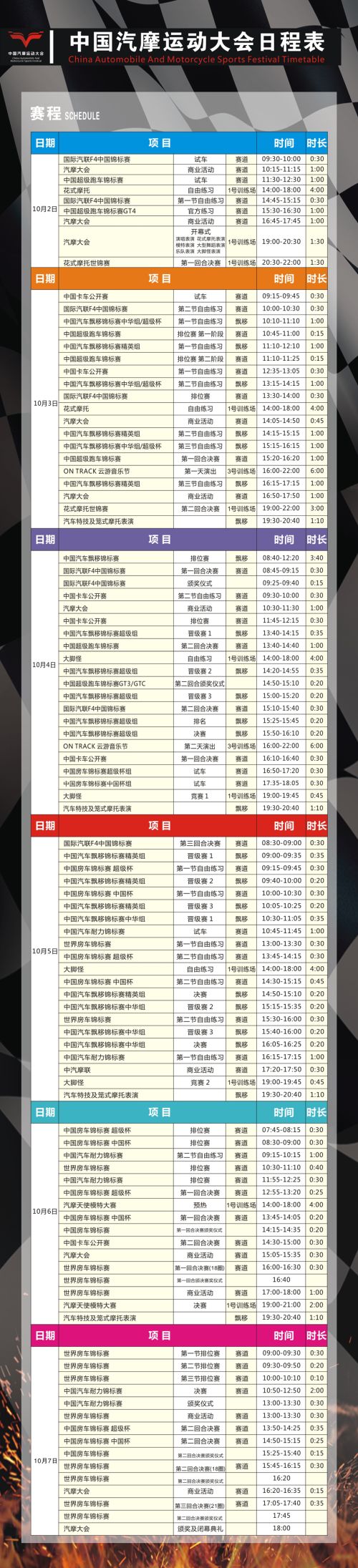 看頂級車手賽車、聽華晨宇唱歌、玩轉(zhuǎn)汽摩現(xiàn)場… 2018汽摩大會最強攻略出爐啦！(圖1)